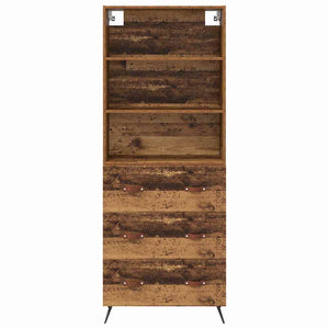 Highboard Παλιό Ξύλο 69,5 x 34 x 180 εκ. Επεξεργασμένο Ξύλο