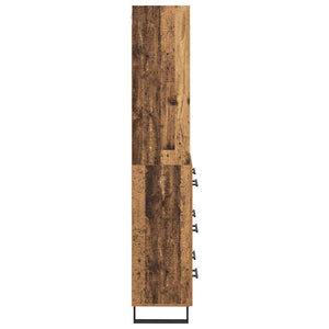Highboard 2 τμχ. Παλιό ξύλο 69,5 x 34 x 180 εκ.