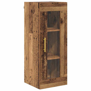 Highboard 2 τμχ. Παλιό Ξύλο 34,5 x 34 x 180 εκ.