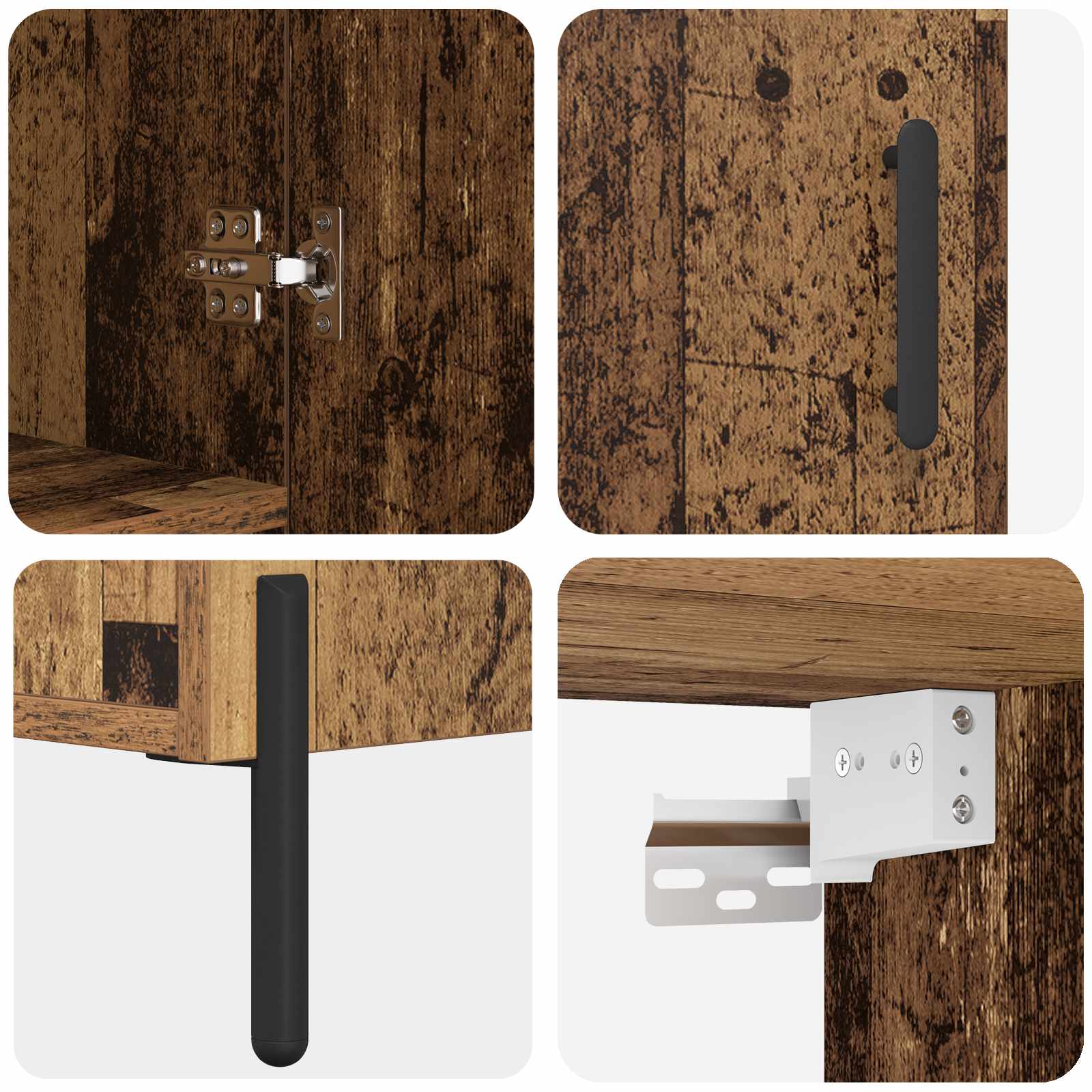 Highboard Παλιό Ξύλο 69,5 x 34 x 180 εκ. Επεξεργασμένο ξύλο