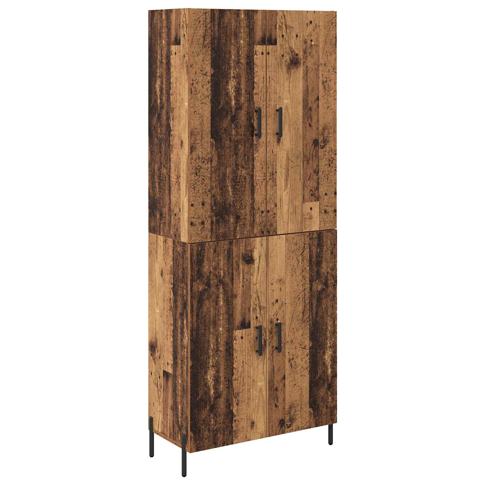 Highboard Παλιό Ξύλο 69,5 x 34 x 180 εκ. Επεξεργασμένο ξύλο