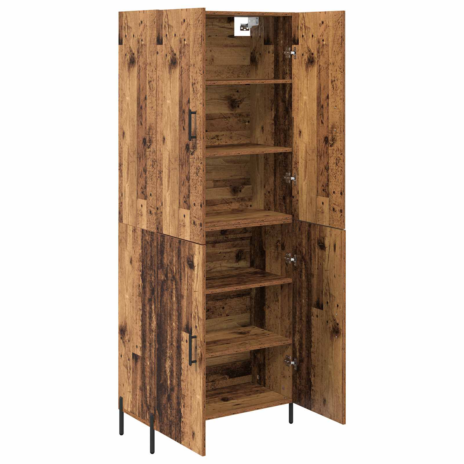 Highboard Παλιό Ξύλο 69,5 x 34 x 180 εκ. Επεξεργασμένο ξύλο
