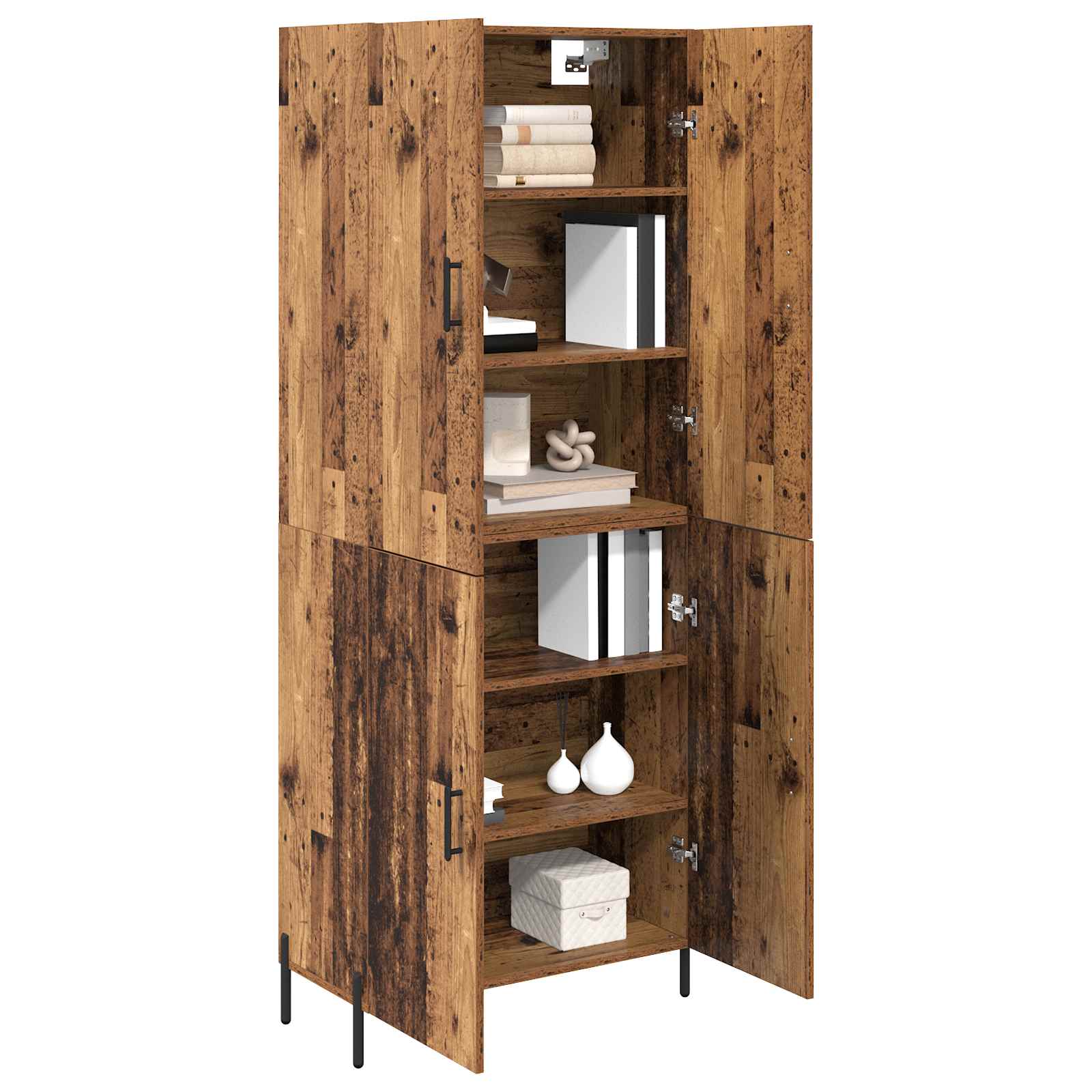 Highboard Παλιό Ξύλο 69,5 x 34 x 180 εκ. Επεξεργασμένο ξύλο