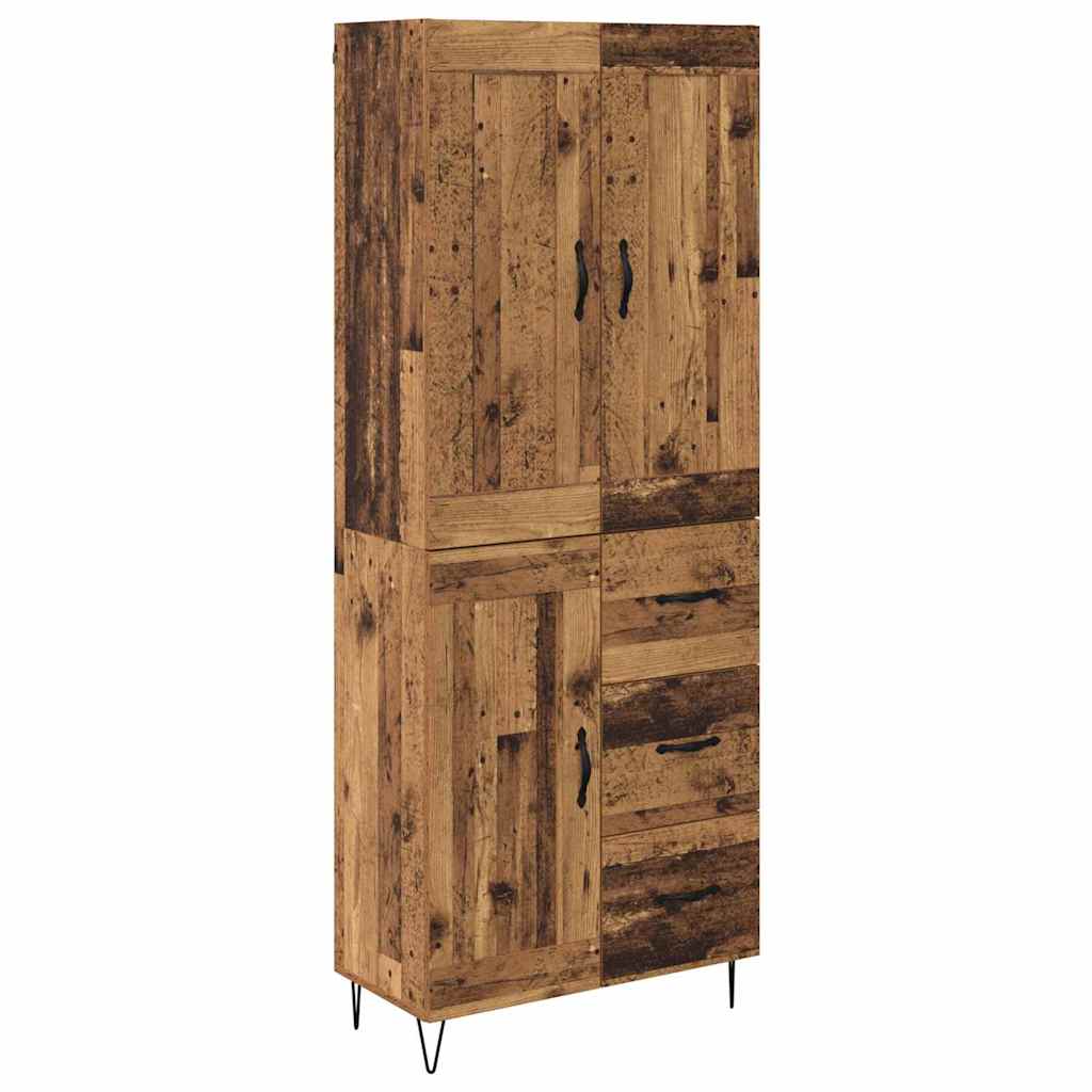 Highboard Παλιό Ξύλο 69,5 x 34 x 180 εκ. Επεξεργασμένο ξύλο - Pakobazaar