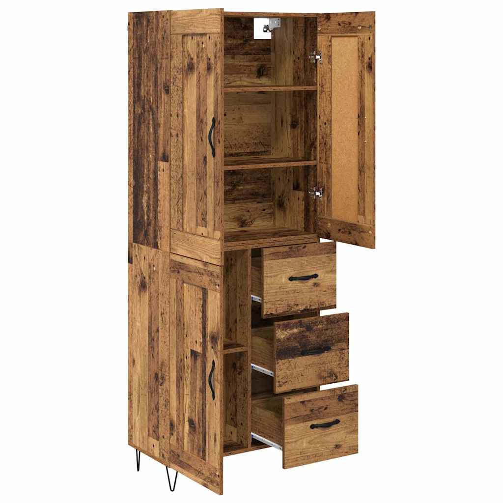 Highboard Παλιό Ξύλο 69,5 x 34 x 180 εκ. Επεξεργασμένο ξύλο - Pakobazaar