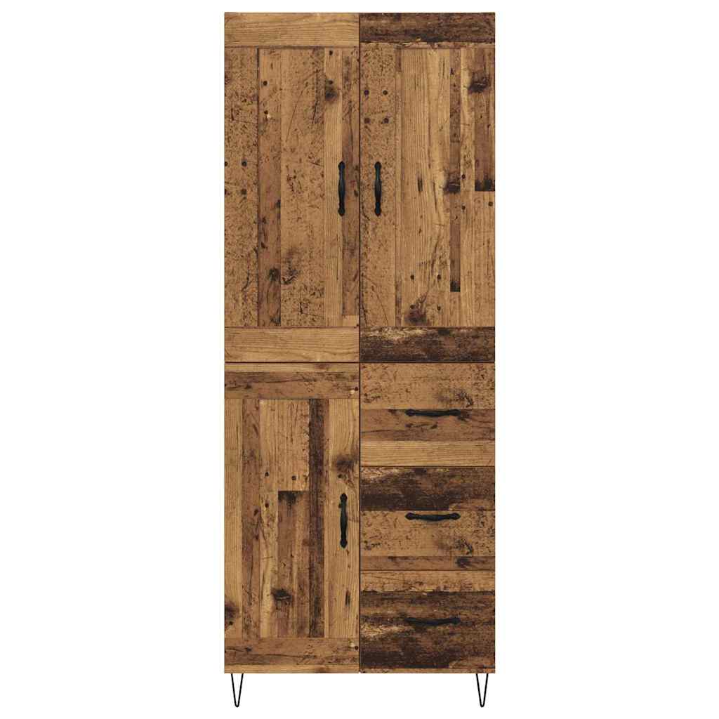 Highboard Παλιό Ξύλο 69,5 x 34 x 180 εκ. Επεξεργασμένο ξύλο - Pakobazaar
