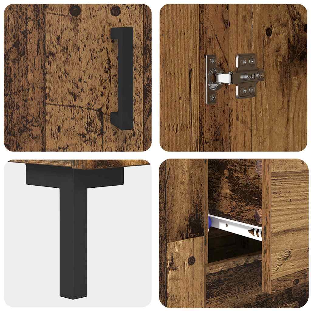 Highboard Παλιό Ξύλο 69,5 x 34 x 180 εκ. Επεξεργασμένο ξύλο