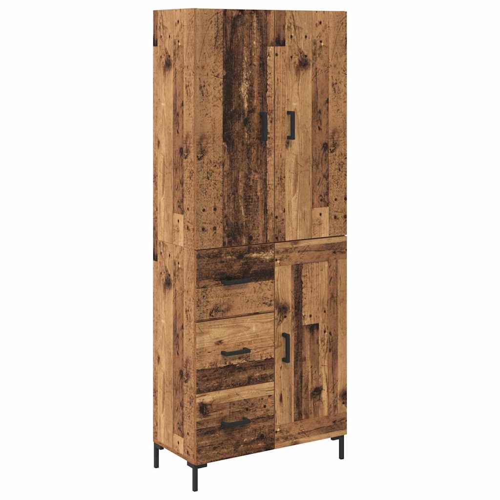 Highboard Παλιό Ξύλο 69,5 x 34 x 180 εκ. Επεξεργασμένο ξύλο