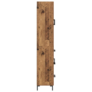 Highboard Παλιό Ξύλο 69,5 x 34 x 180 εκ. Επεξεργασμένο Ξύλο