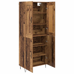Highboard Παλιό Ξύλο 69,5 x 34 x 180 εκ. Επεξεργασμένο ξύλο - Pakobazaar