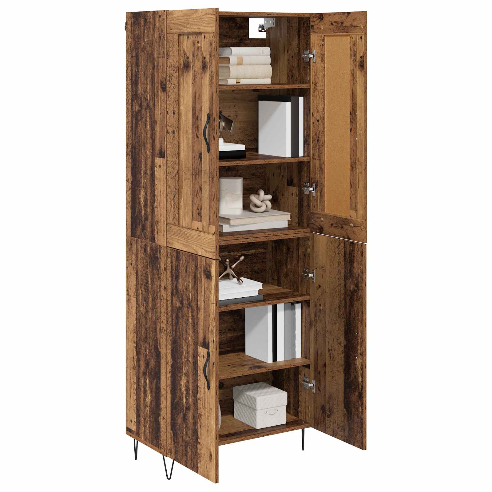 Highboard Παλιό Ξύλο 69,5 x 34 x 180 εκ. Επεξεργασμένο ξύλο - Pakobazaar