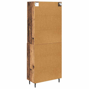 Highboard 2 τμχ. Παλιό Ξύλο 69,5 x 32,5 x 180 εκ
