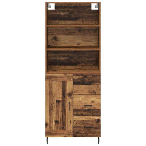 Highboard 2 τμχ. Παλιό Ξύλο 69,5 x 32,5 x 180 εκ