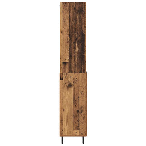 Highboard 2 τμχ. Παλιό Ξύλο 69,5 x 32,5 x 180 εκ