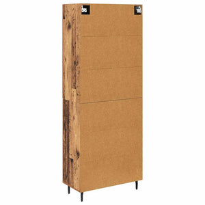 Highboard 2 τμχ. Παλιό Ξύλο 69,5 x 34 x 180 εκ.