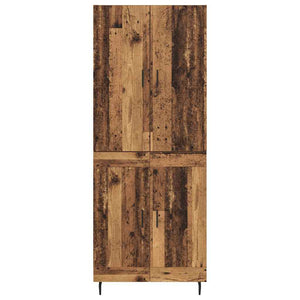 Highboard 2 τμχ. Παλιό Ξύλο 69,5 x 34 x 180 εκ.