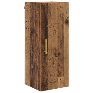 Highboard 2 τμχ. Παλιό Ξύλο 34,5 x 34 x 180 εκ.