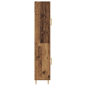 Highboard 2 τμχ. Παλιό Ξύλο 34,5 x 34 x 180 εκ.