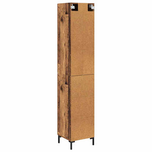 Highboard Παλιό Ξύλο 34,5 x 34 x 180 εκ. Επεξεργασμένο Ξύλο