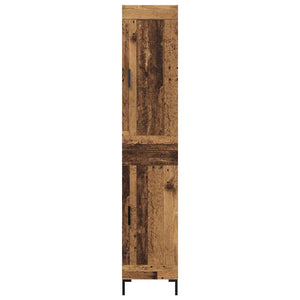 Highboard Παλιό Ξύλο 34,5 x 34 x 180 εκ. Επεξεργασμένο Ξύλο