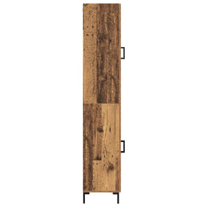 Highboard Παλιό Ξύλο 34,5 x 34 x 180 εκ. Επεξεργασμένο Ξύλο