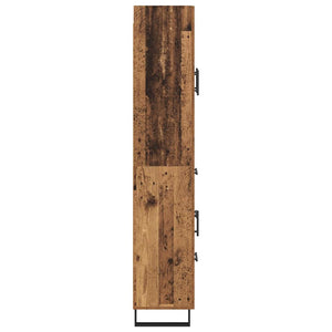Highboard 2 τμχ. Παλιό Ξύλο 69,5 x 34 x 180 εκ.