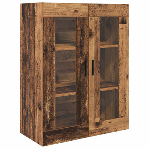 Highboard με συρτάρι 2 pcs Παλιό Ξύλο Επεξεργασμένο ξύλο - Pakobazaar