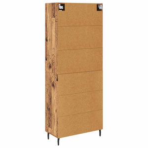 Highboard με συρτάρι 2 pcs Παλιό Ξύλο Επεξεργασμένο ξύλο - Pakobazaar