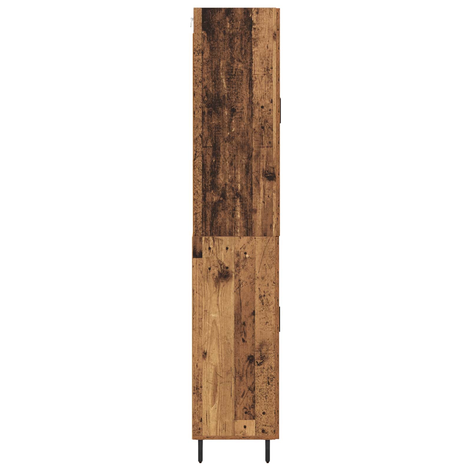 Highboard με συρτάρι 2 pcs Παλιό Ξύλο Επεξεργασμένο ξύλο - Pakobazaar