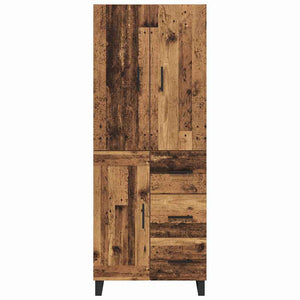 Highboard 2 τμχ. Παλιό Ξύλο 69,5 x 34 x 180 εκ.