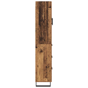 Highboard 2 τμχ. Παλιό Ξύλο 69,5 x 34 x 180 εκ.