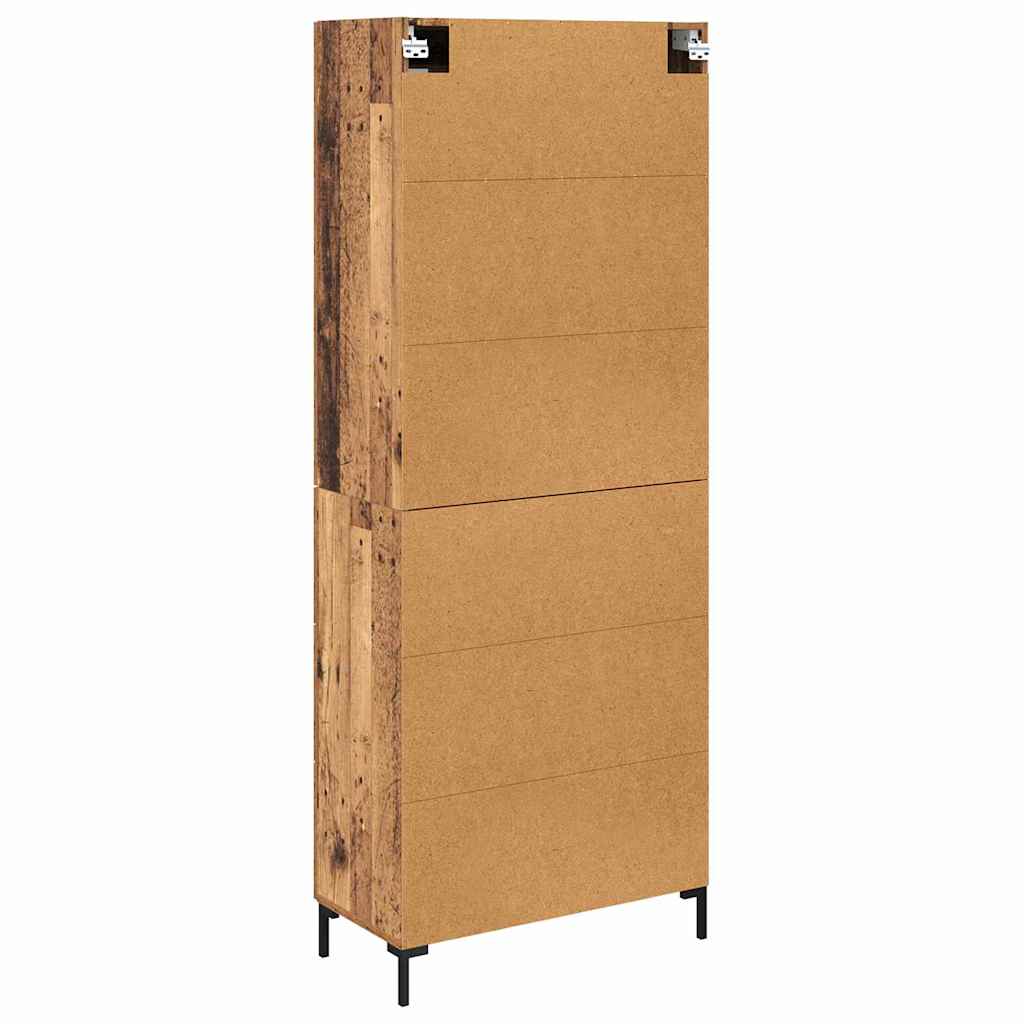 Highboard με συρτάρι 2 pcs Παλιό ξύλο Επεξεργασμένο ξύλο - Pakobazaar