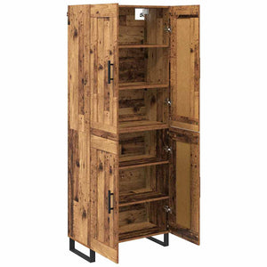 Highboard 2 τμχ. Παλιό ξύλο 69,5 x 34 x 180 εκ.