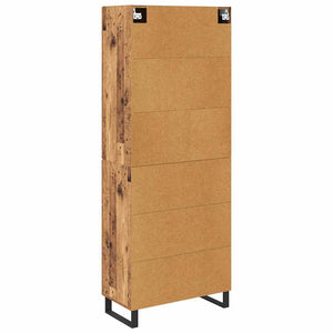 Highboard 2 τμχ. Παλιό ξύλο 69,5 x 34 x 180 εκ.