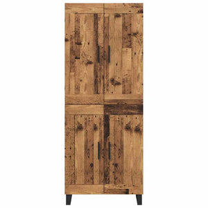 Highboard 2 τμχ. Παλιό ξύλο 69,5 x 34 x 180 εκ.
