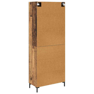 Highboard 2 τμχ. Παλιό Ξύλο 69,5 x 34 x 180 εκ.