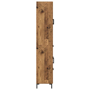Highboard 2 τμχ. Παλιό Ξύλο 69,5 x 34 x 180 εκ.