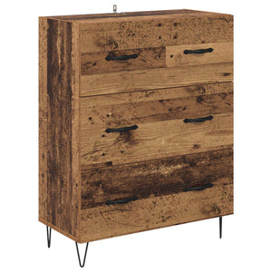 Highboard με συρτάρι 2 pcs Παλιό ξύλο Επεξεργασμένο ξύλο - Pakobazaar