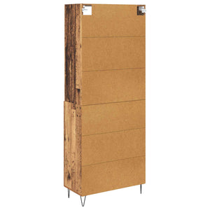 Highboard με συρτάρι 2 pcs Παλιό ξύλο Επεξεργασμένο ξύλο - Pakobazaar