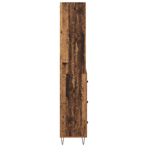 Highboard με συρτάρι 2 pcs Παλιό ξύλο Επεξεργασμένο ξύλο - Pakobazaar