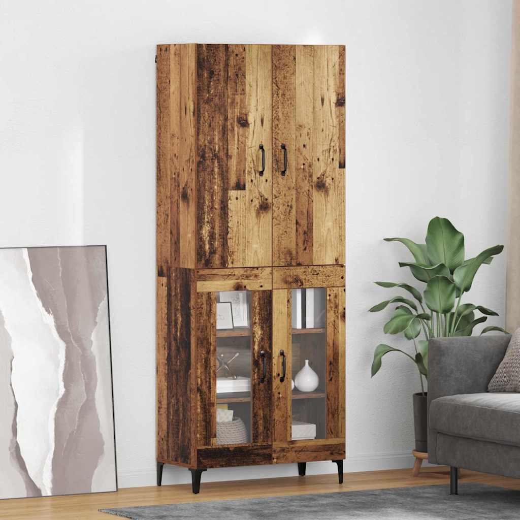 Highboard Παλιό Ξύλο 69,5 x 34 x 180 εκ. Επεξεργασμένο ξύλο - Pakobazaar