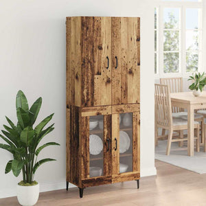 Highboard Παλιό Ξύλο 69,5 x 34 x 180 εκ. Επεξεργασμένο ξύλο - Pakobazaar