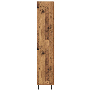 Highboard 2 τμχ. Παλιό Ξύλο 69,5 x 34 x 180 εκ.