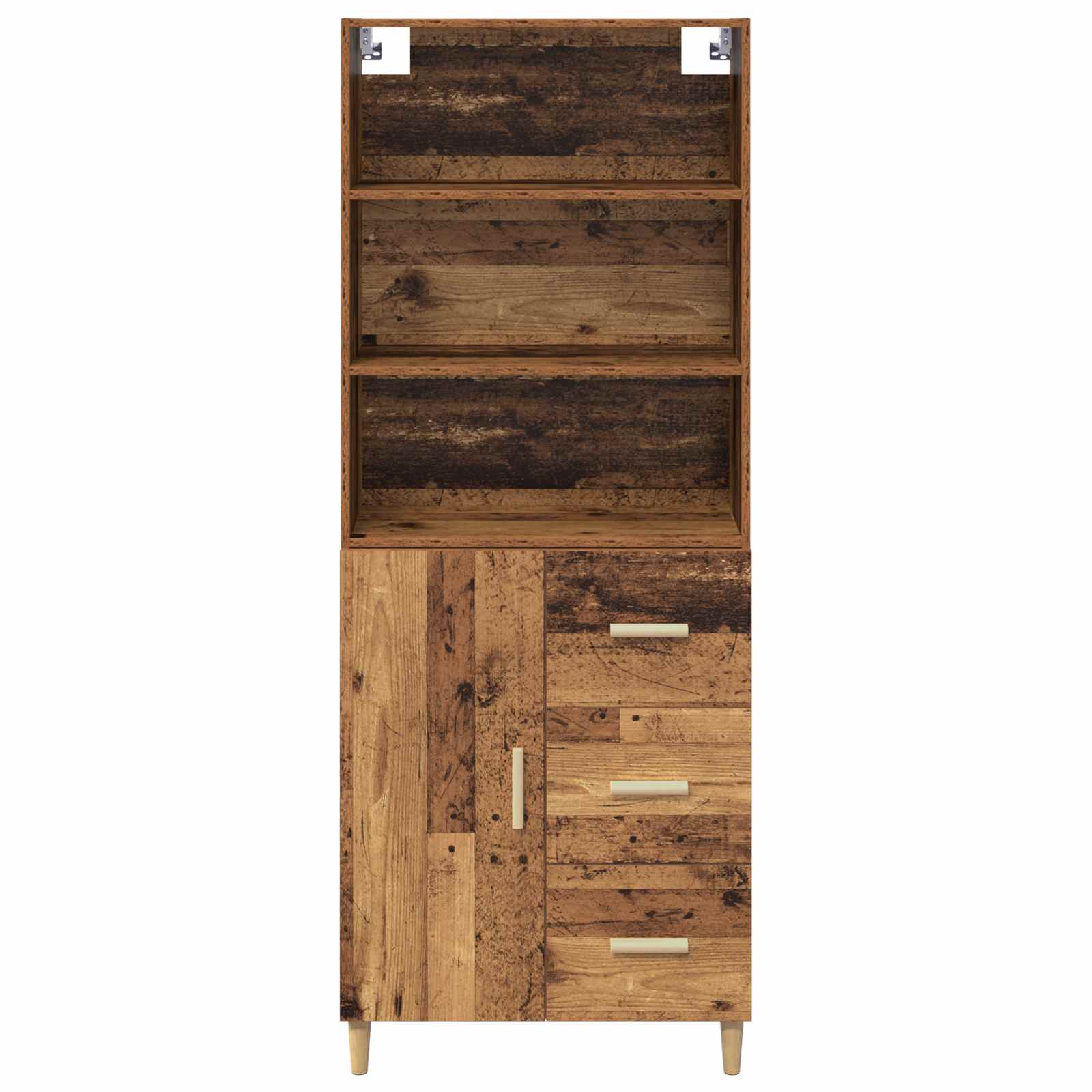 Highboard Παλιό Ξύλο 69,5 x 32,5 x 180 εκ Επεξεργασμένο ξύλο