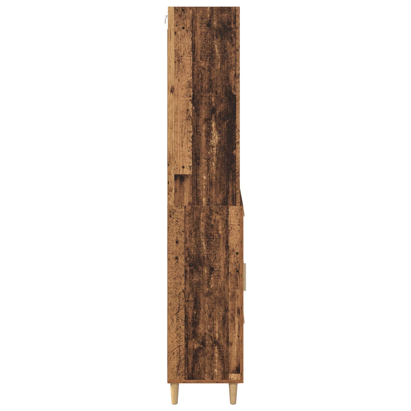 Highboard Παλιό Ξύλο 69,5 x 32,5 x 180 εκ Επεξεργασμένο ξύλο