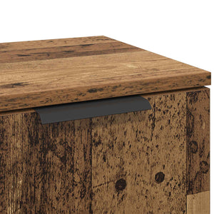 Πλαϊνό γραφείο 3 τμχ. Παλιό Ξύλο 120 x 30 x 70 cm
