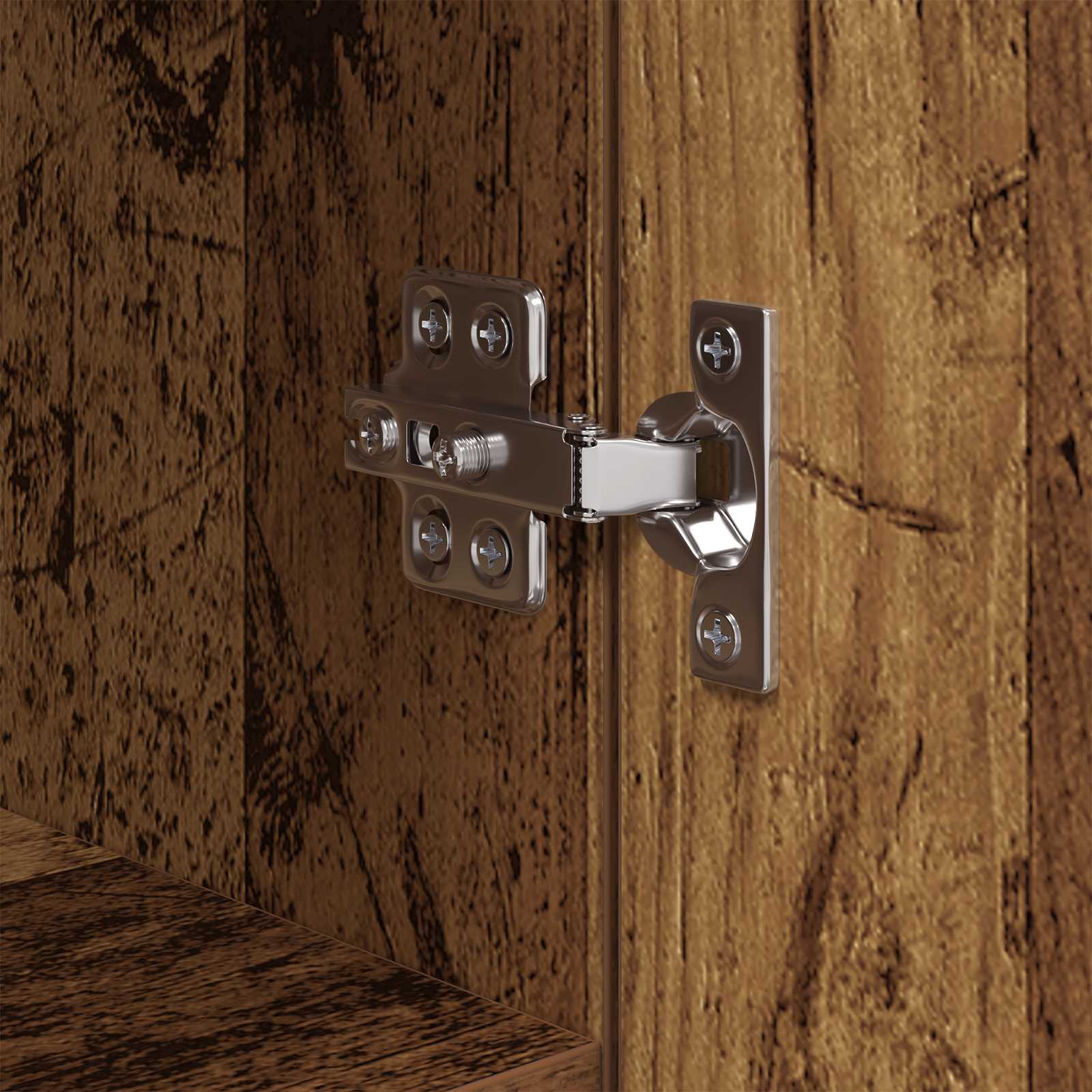 Πλαϊνό γραφείο με συρτάρι 3 pcs Παλιό Ξύλο Επεξεργασμένο ξύλο