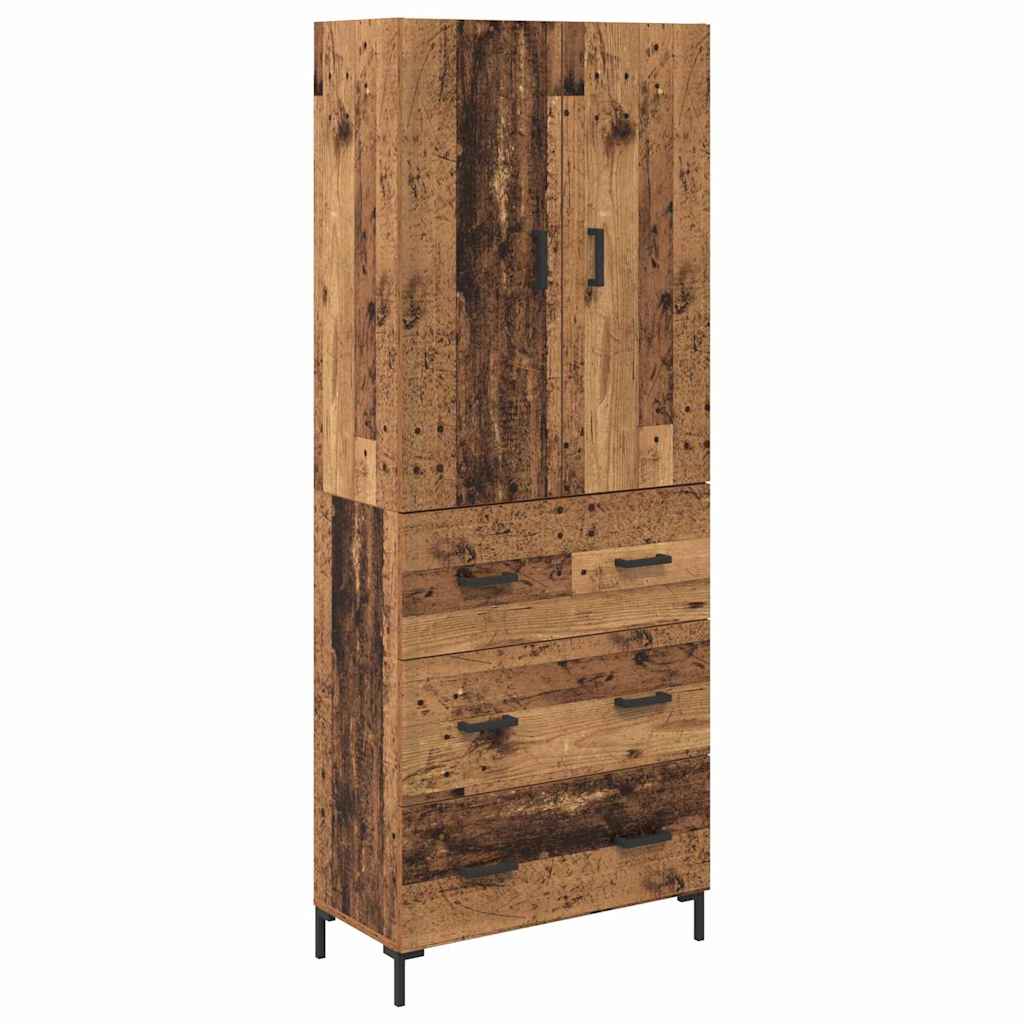 Highboard Παλιό Ξύλο 69,5 x 34 x 180 εκ. Επεξεργασμένο ξύλο