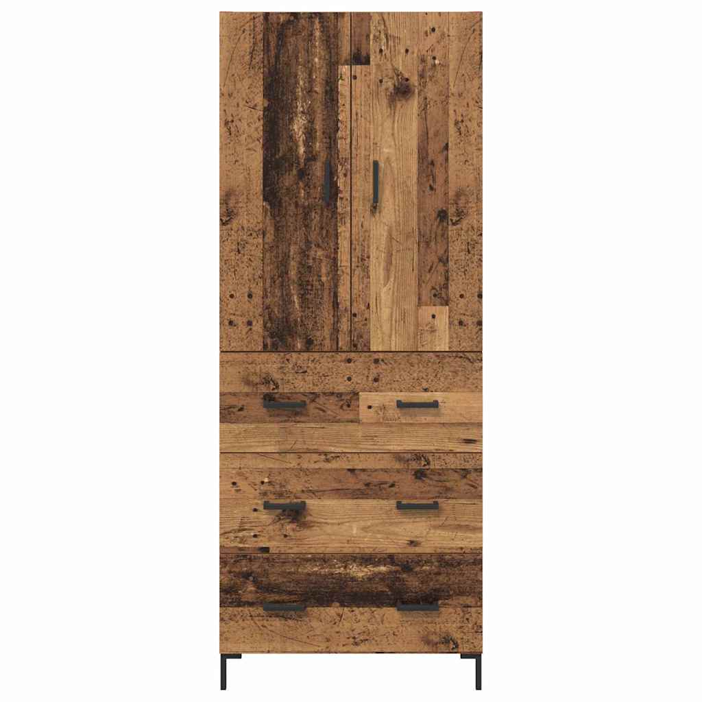 Highboard Παλιό Ξύλο 69,5 x 34 x 180 εκ. Επεξεργασμένο ξύλο