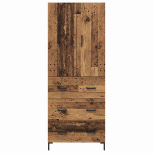 Highboard Παλιό Ξύλο 69,5 x 34 x 180 εκ. Επεξεργασμένο Ξύλο